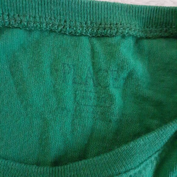 Children's Place Girl's M (7/8) Long Sleeve Green Santa's Nice List Shirt - Picture 4 of 6